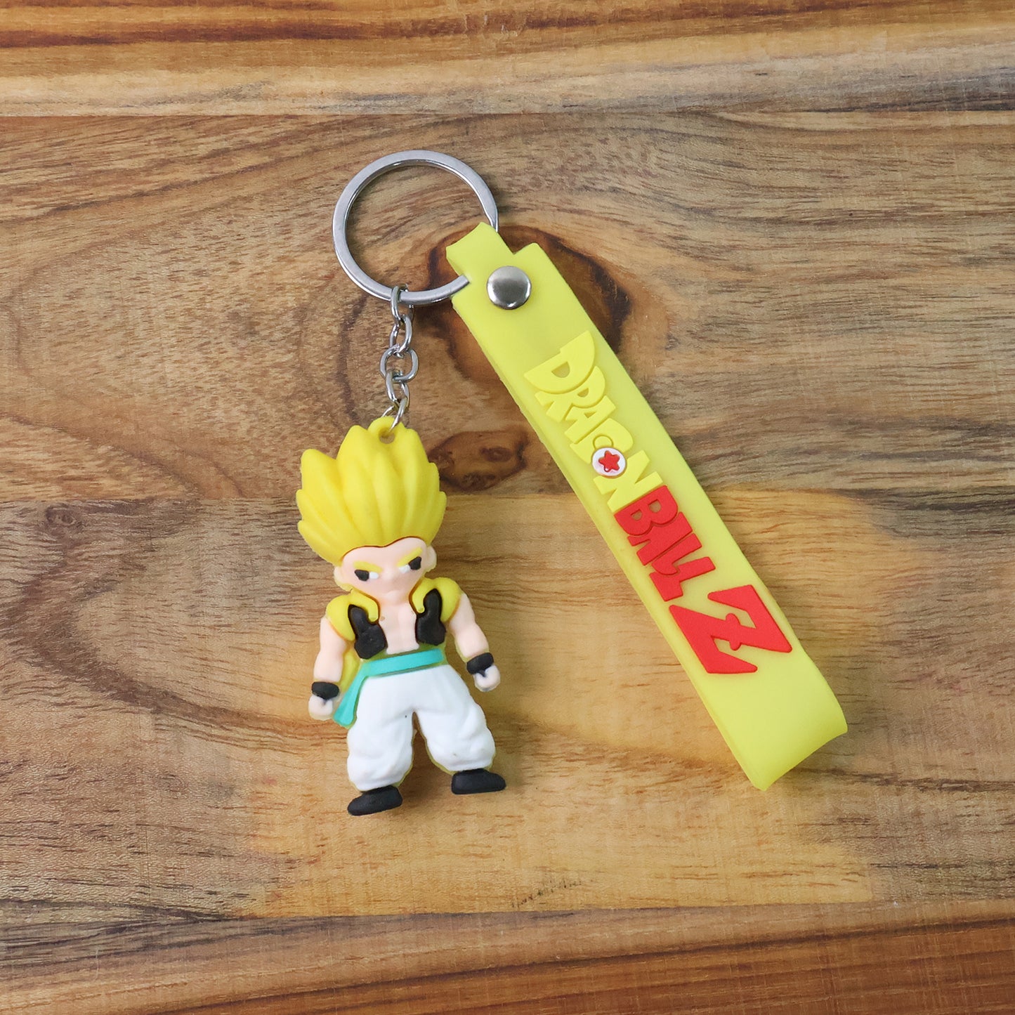Cute Cartoon Silicone 3D Key Chain with Metal Hook & Strap (Pack of 1)