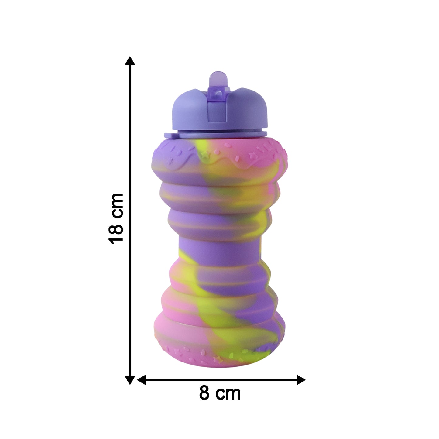 Foldable sports water bottle for easy carrying