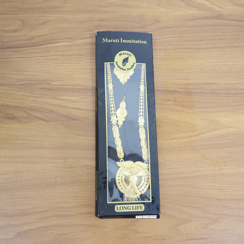 Premium Traditional Gold-Tone Necklace Set for Weddings & Festive Occasions