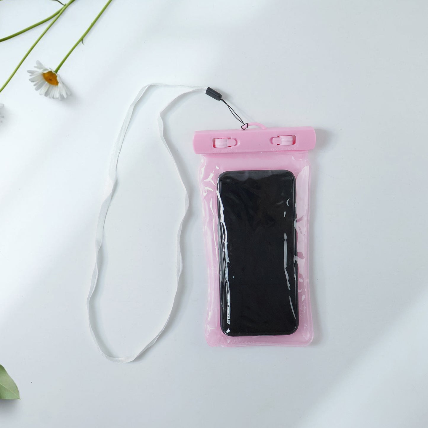 Pink Waterproof Phone Pouch Bag, Mobile cover (1 Pc)