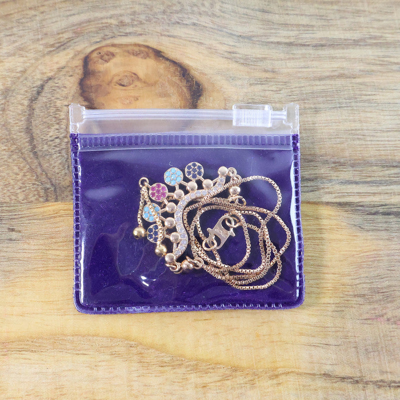 Gold-Plated Multicolor Pendant Necklace for Women