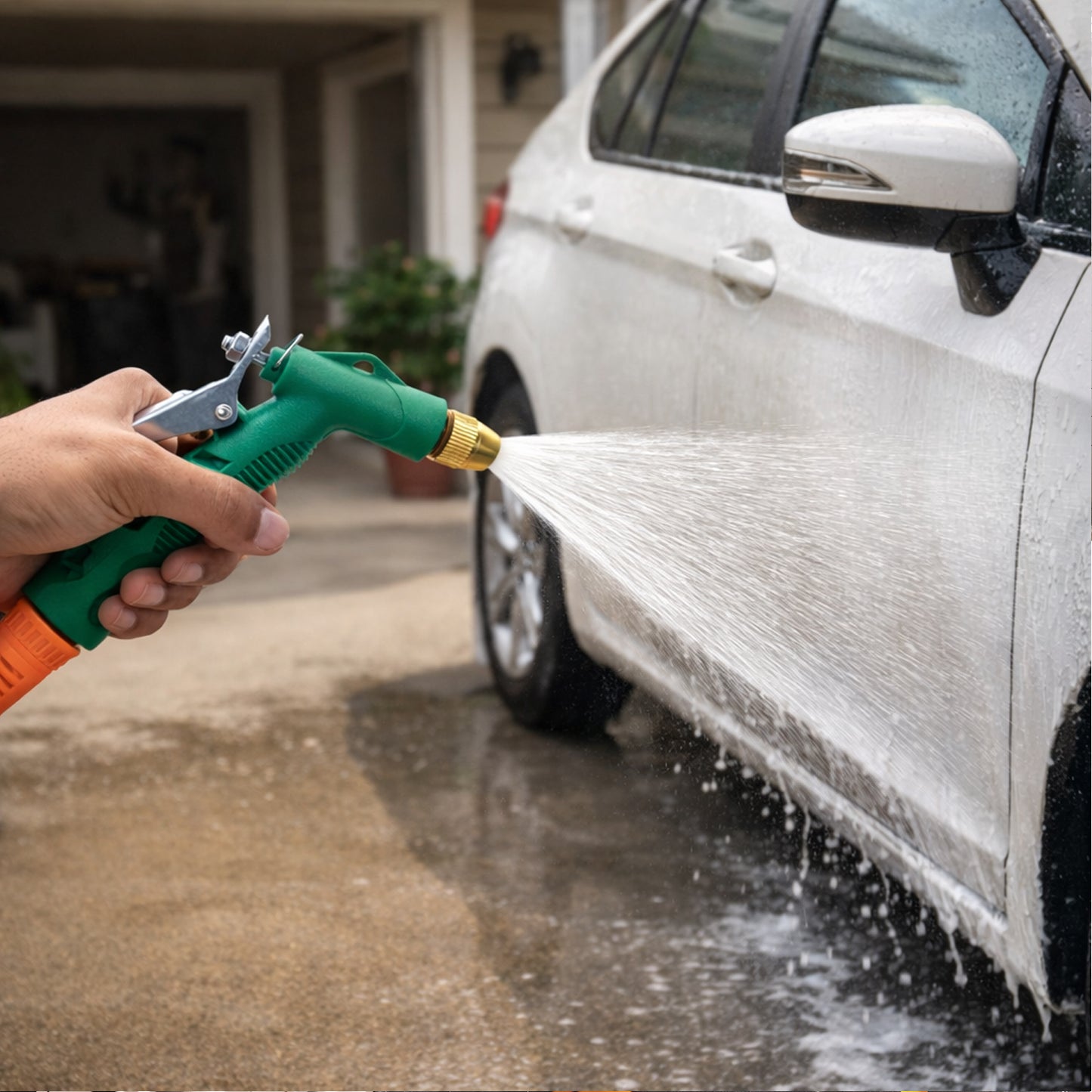 DeoDap Durable Hose Nozzle Water Lever Spray Gun - main product shot