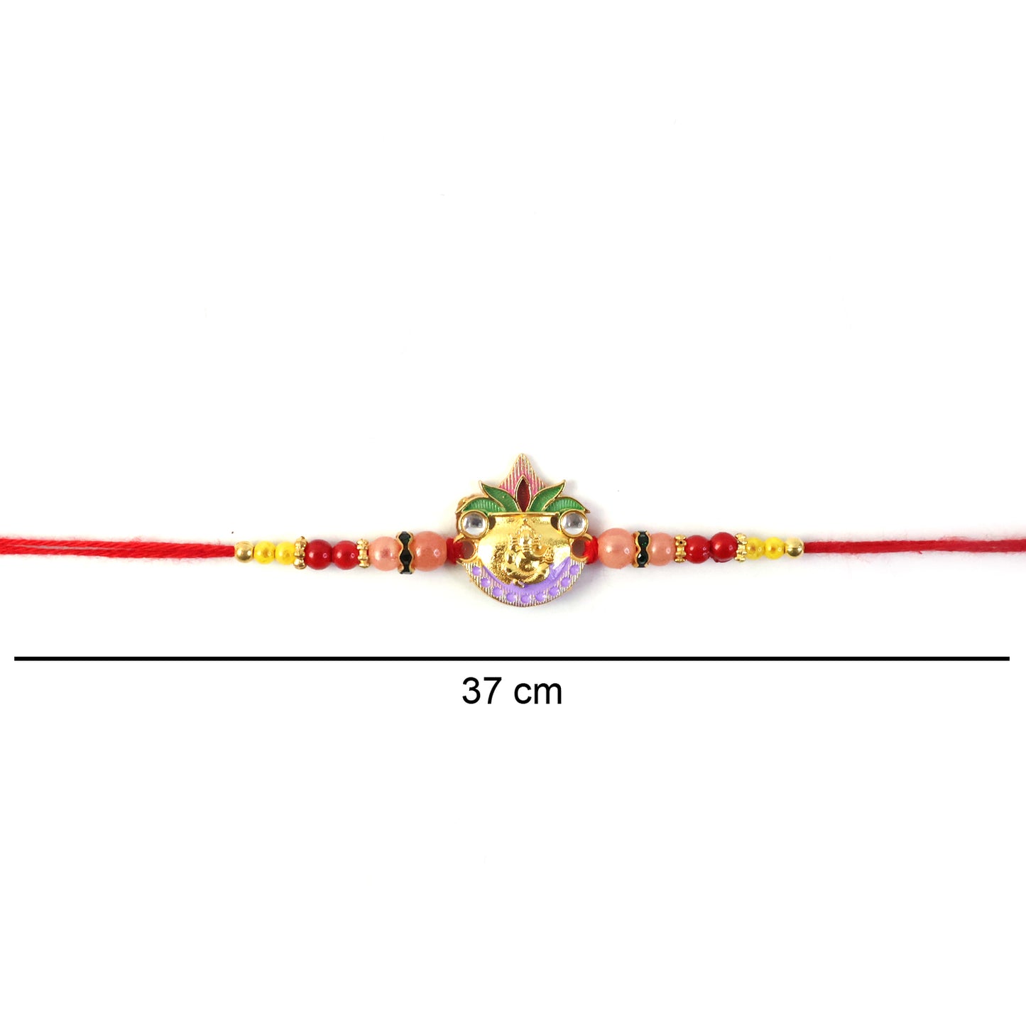 Traditional soft thread of Ganesh Rakhi