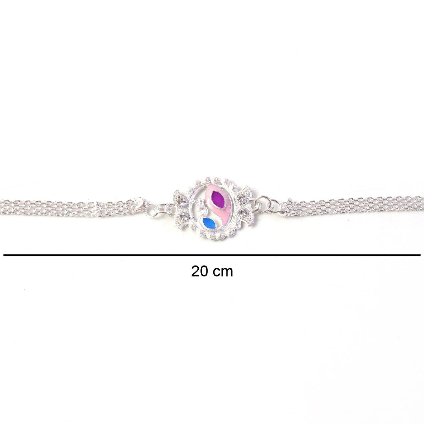 Stylish Peacock Design Rakhi Bracelet for Raksha Bandhan (1 Pc)
