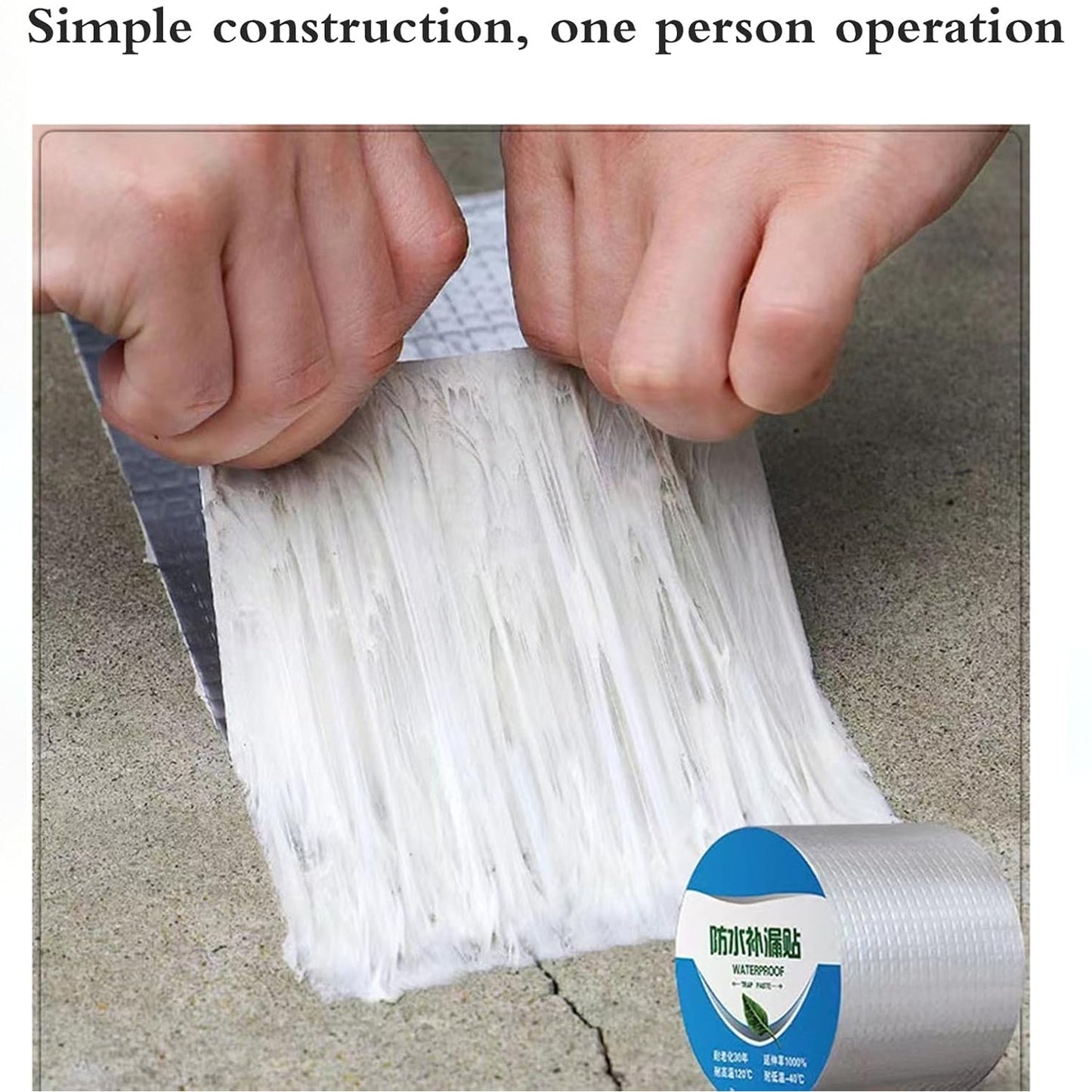 Self-Adhesive Insulation Resistant Aluminium Foil Duct Tape Roll (0.8mm)