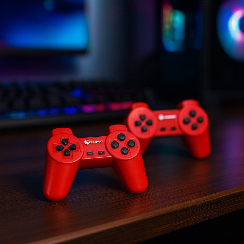 Sameo Micro Genius HDMI Gaming Console with Dual Wireless Controllers – Plug and Play Retro Game System with 800 Built-in Games