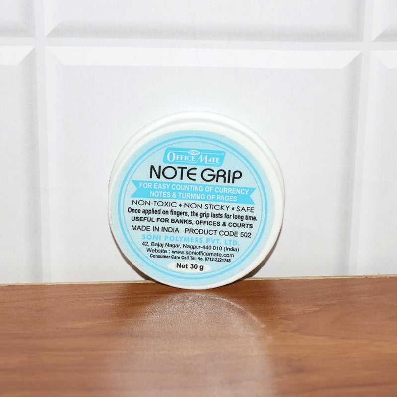 OfficeMate Note Grip 30g – Non-Sticky Gel for Easy Note Counting & Page Turning