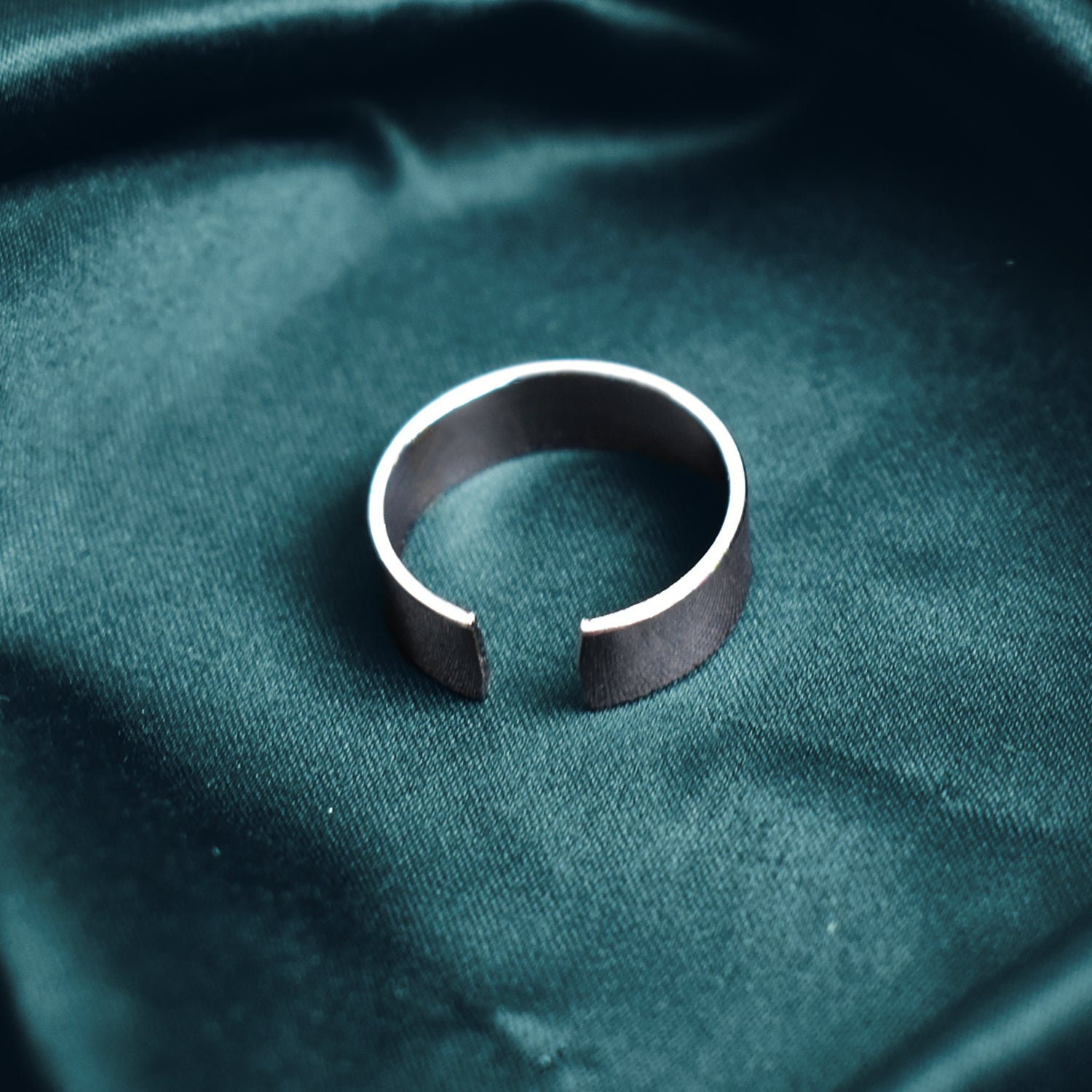 Custom Engraved Silver Stainless Steel Adjustable Ring