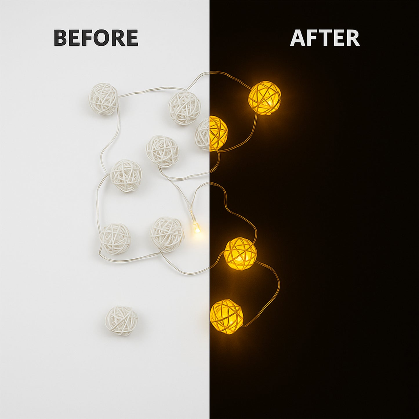 Decorative Rattan Ball Lights
