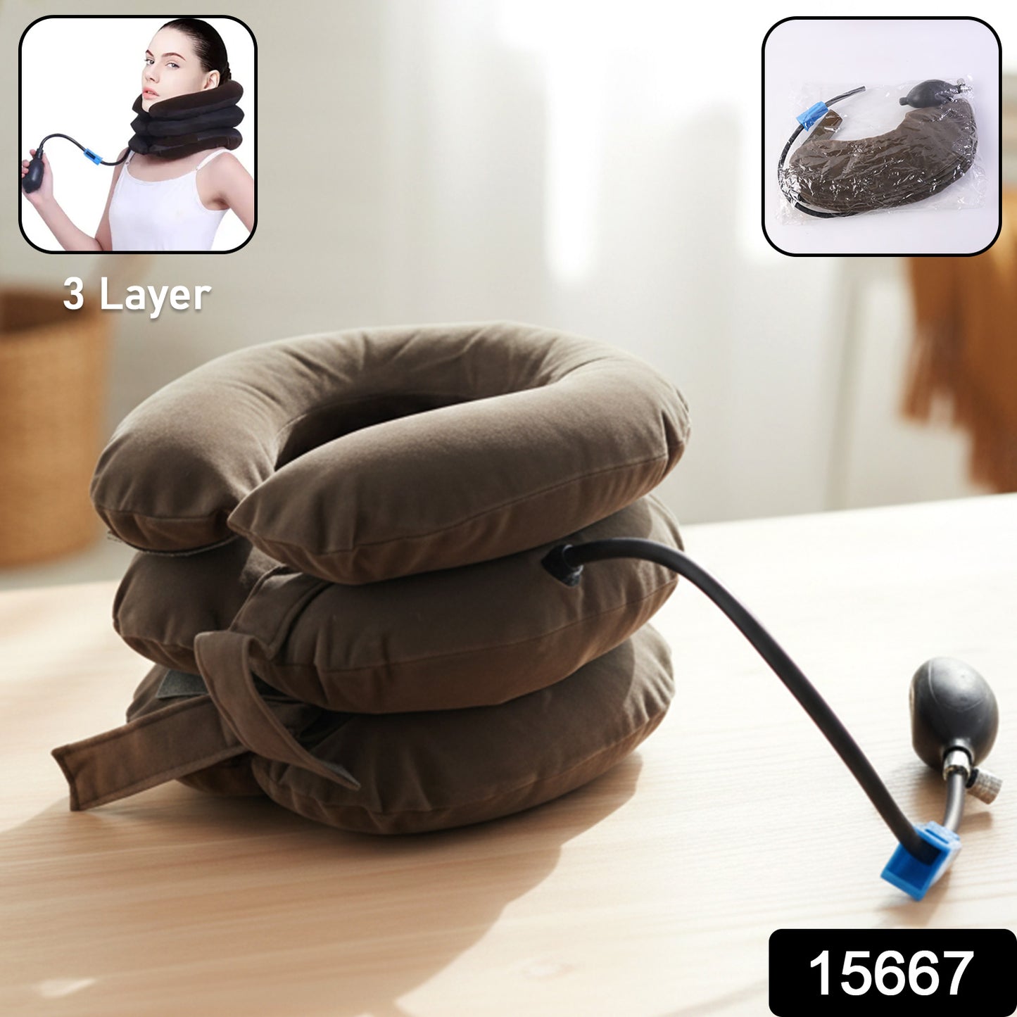 Cervical Neck Support Collar worn for posture correction