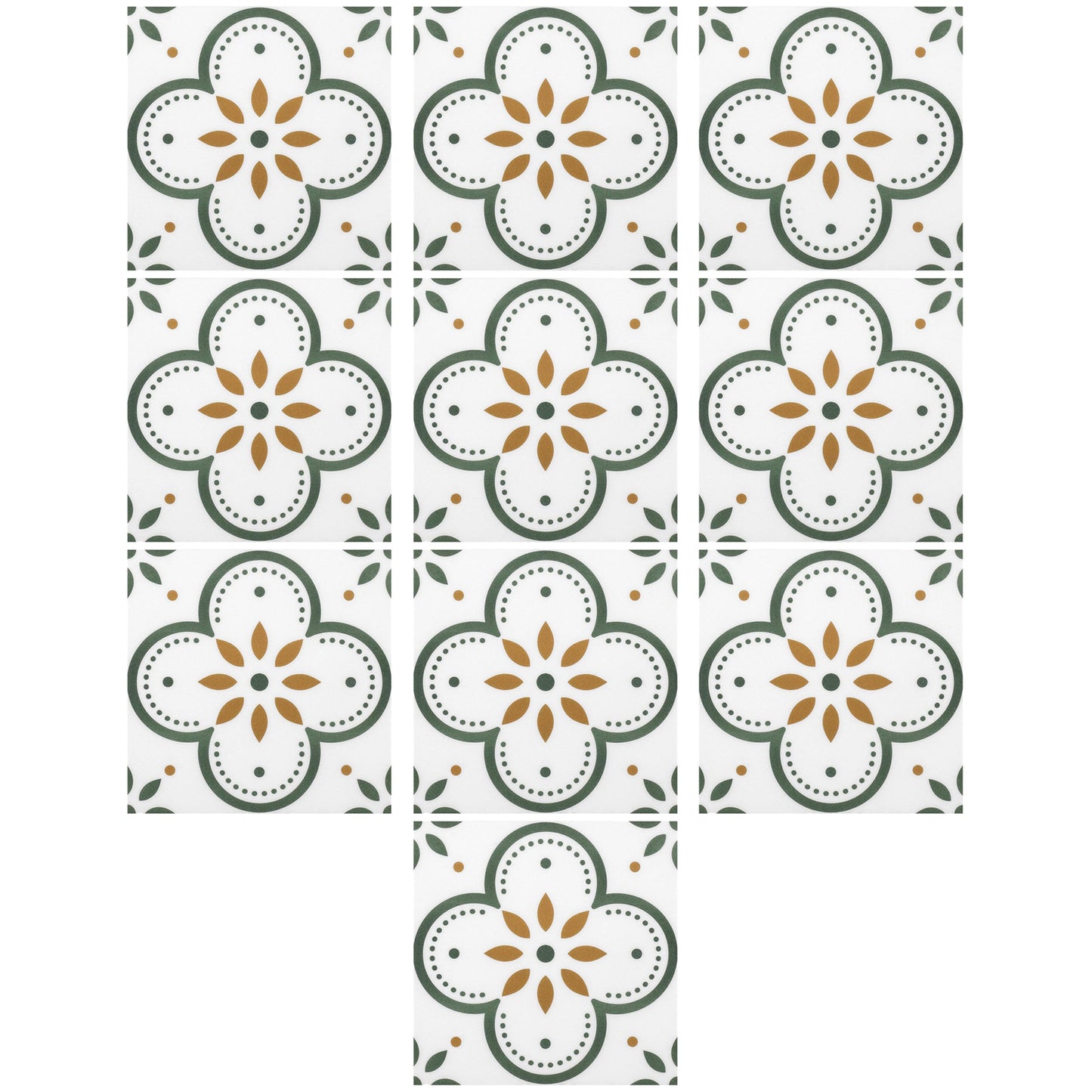 Peel and Stick Floor Tiles Kitchen / Bathroom Backsplash Sticker Detachable Waterproof DIY Tile Stickers for Wall Decoration Tiles Home Decoration (8x8 Inch / 1 pc Tiles)