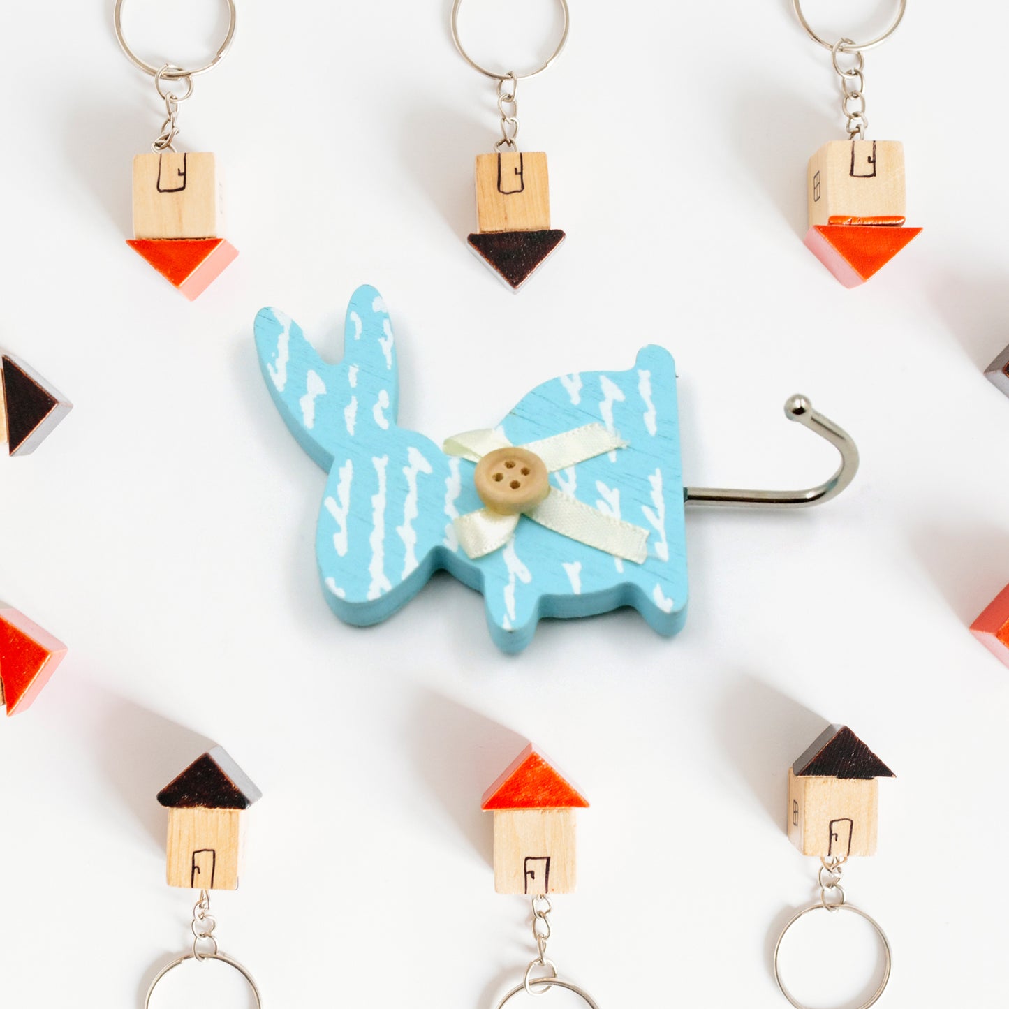 बनी चिपकने वाला दीवार चिपचिपा हुक मजबूत दीवार हुक कार्यालय, बाथरूम और घर के उपयोग के लिए (1 पीसी हुक)