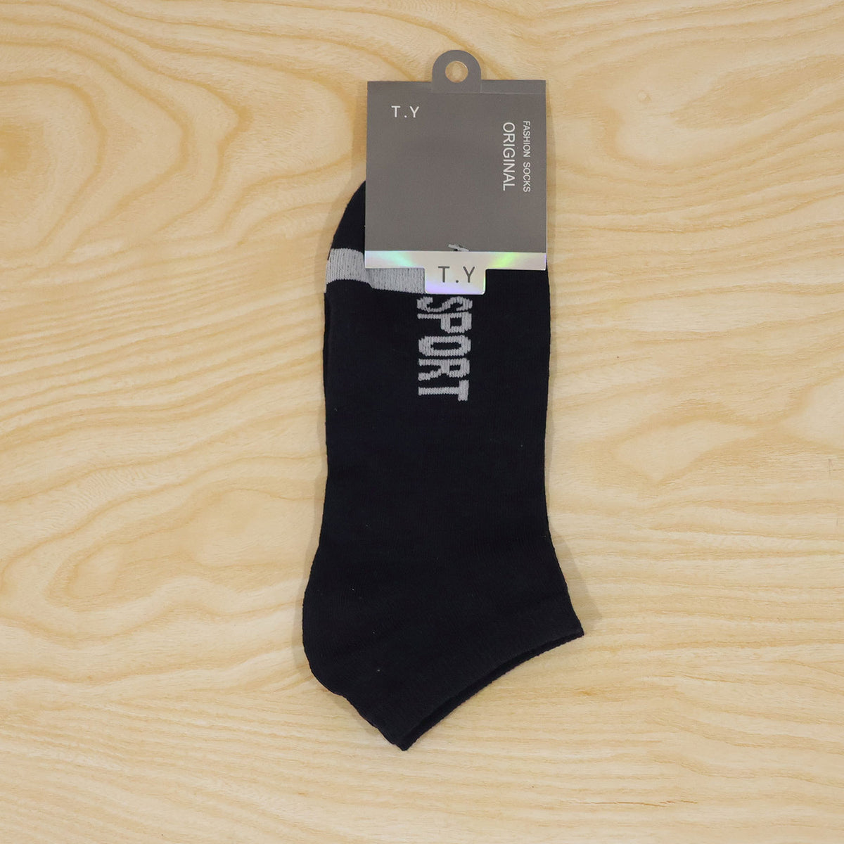 Sport Print Ankle Socks, Soft Stretchable Low Cut Gym and Running Socks (1 Pair)
