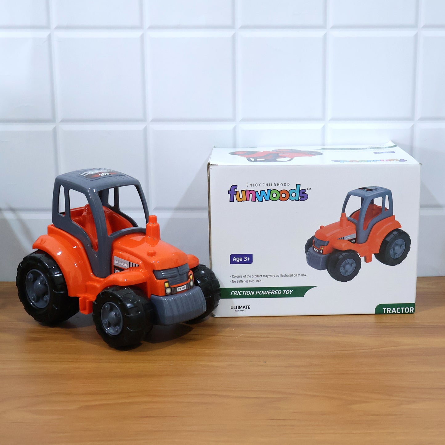 Funwoods Kids Friction Powered Tractor Toy - (1 Pc)