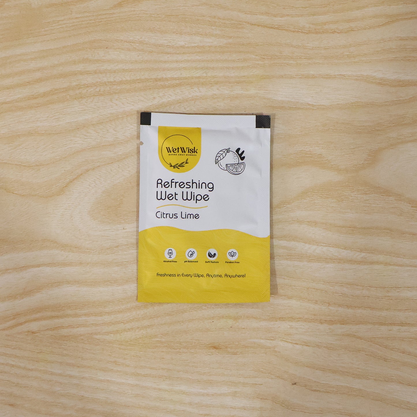 Citrus lime wipe daily hygiene