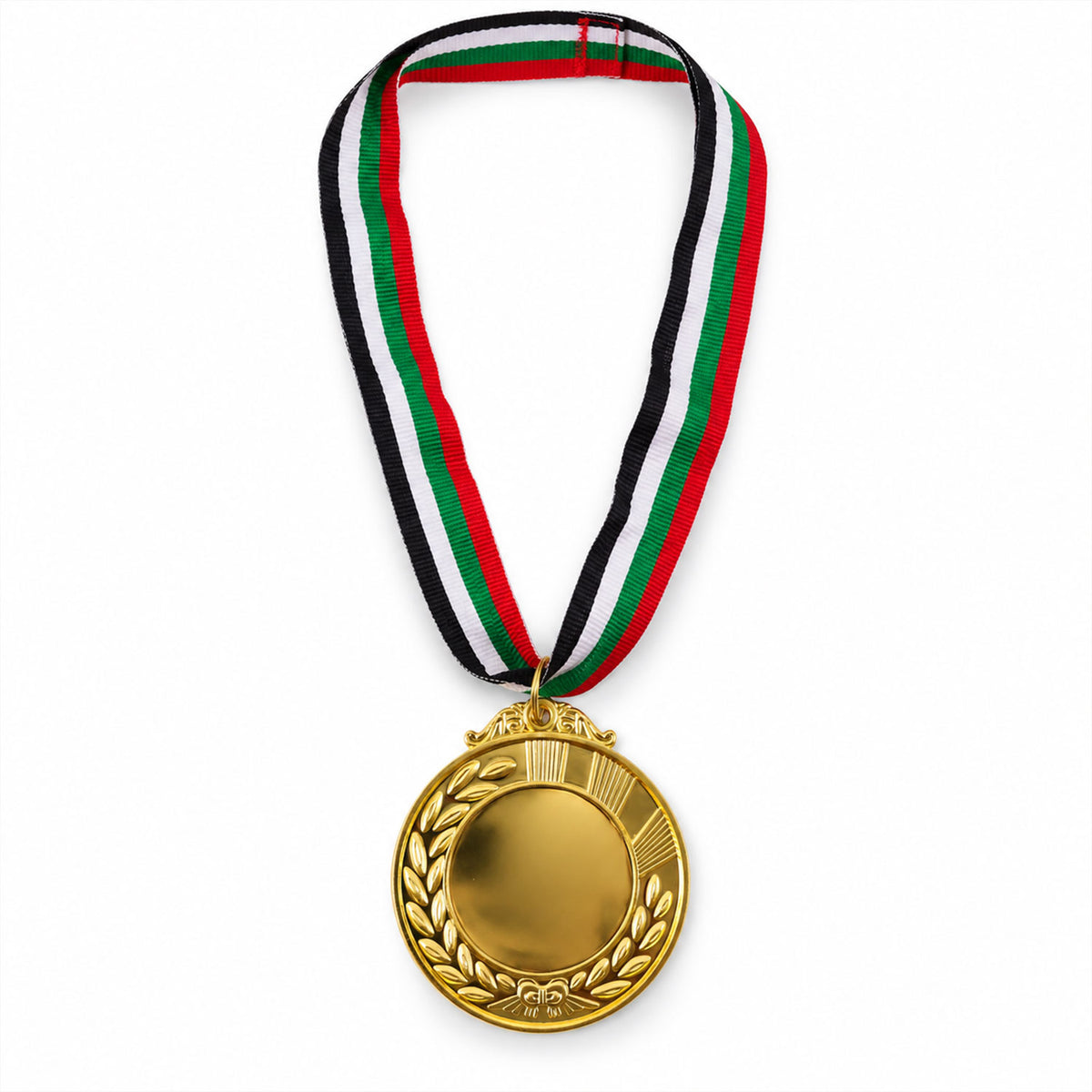 Gold Medal Gift with Tricolor Ribbon for Achievers, Kids and Winners (1 Pc)