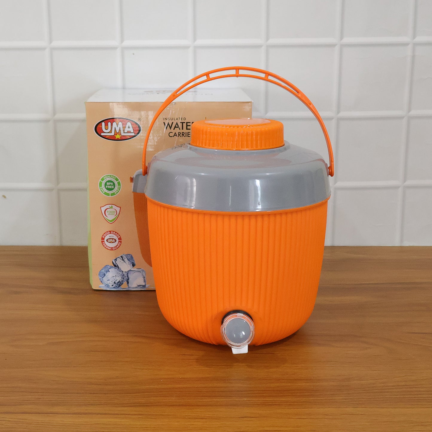 Insulated Plastic Water Jug with Tap for Home & Travel (6000 ML)