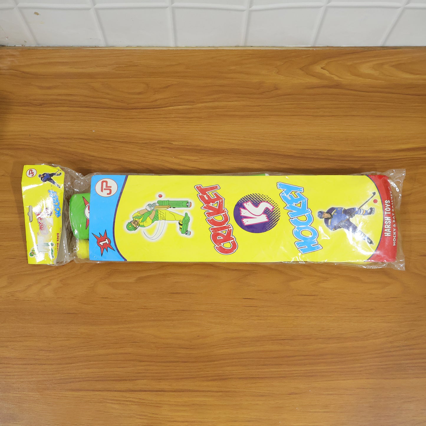 Combo of Light Weight Plastic Bat, Ball & Hockey for Kids, Boys, Indoor, Outdoor Play