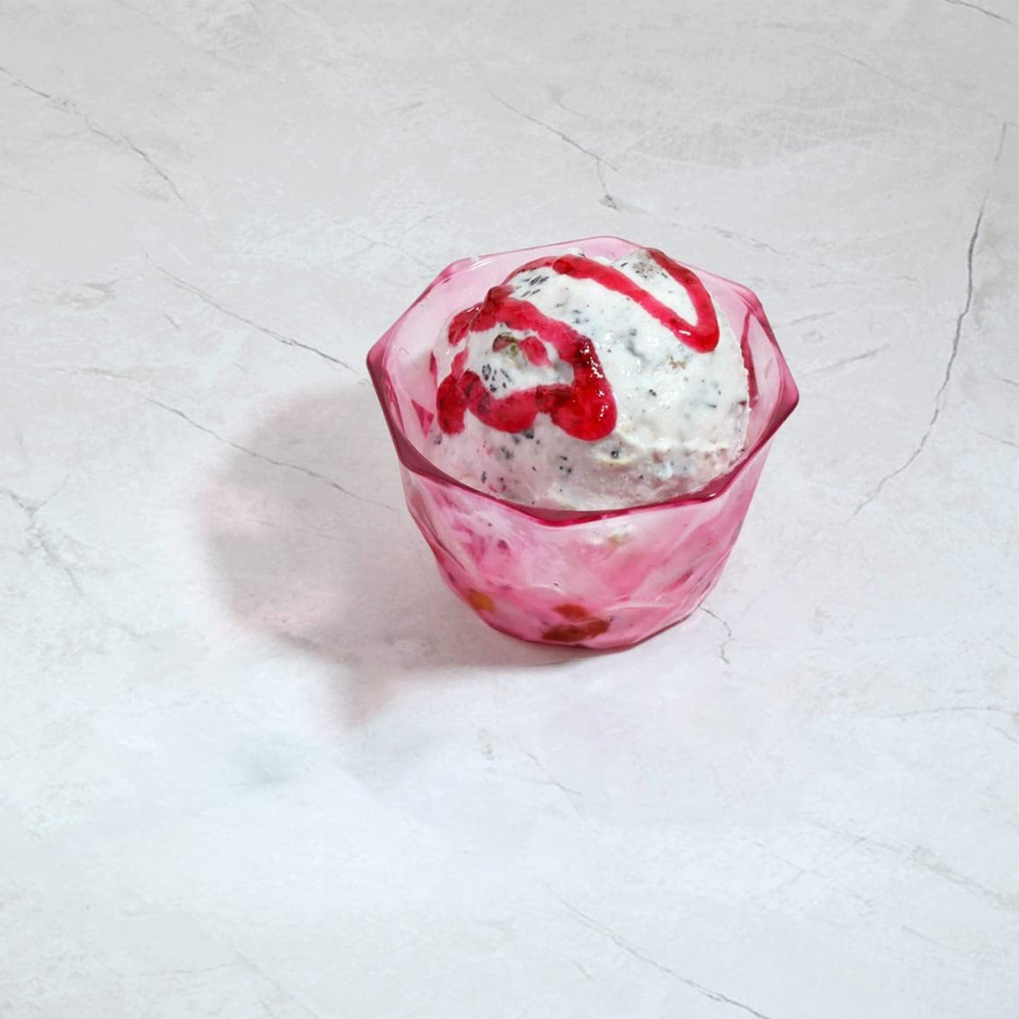 6 पीस डायमंड आकार आइसक्रीम कटोरा सेट