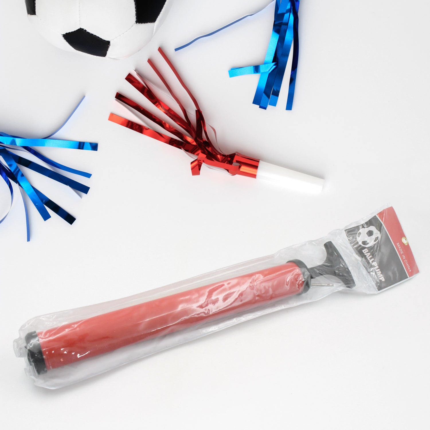 गेंदों को फुलाने के लिए प्लास्टिक पंप (24 सेमी और 33.5 सेमी) - इन्फ्लेटेबल बॉल डेवलपमेंट खिलौना