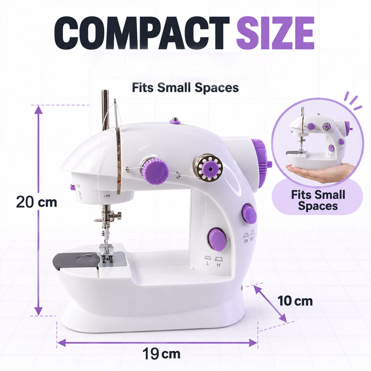 Mini Sewing Machine – Portable Stitching Tool | XcelCraft