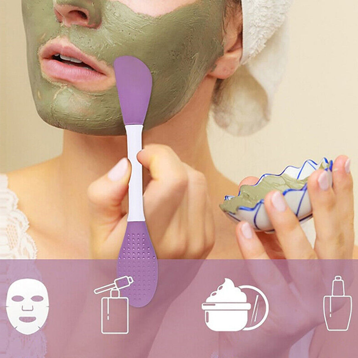 Skincare & Grooming Combo – Ice Roller, Facial Razors & Dual-Sided Silicone Cleansing Brush