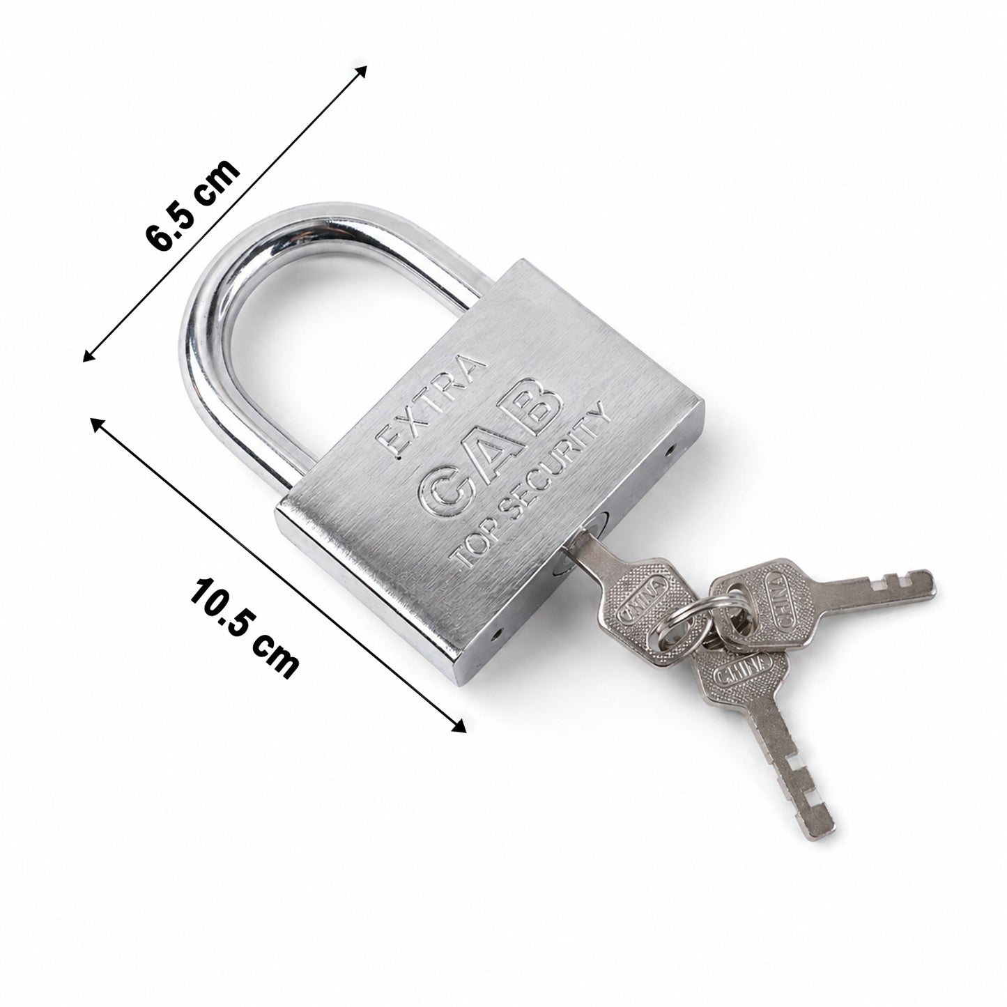 Heavy Steel Premium Square Padlock 70mm with 3 Keys Hardened Shackle for Doors
