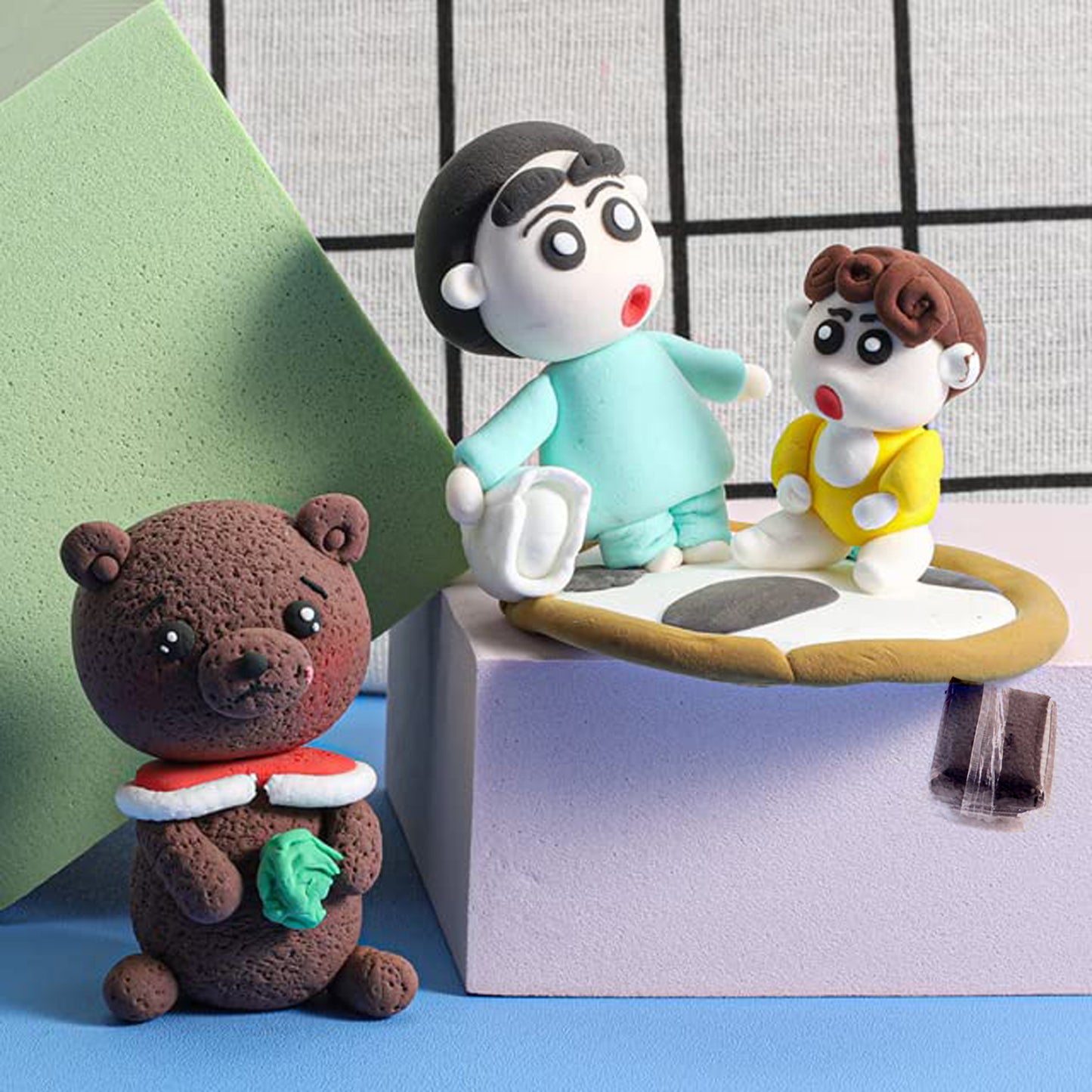 Kids shaping antibacterial super clay