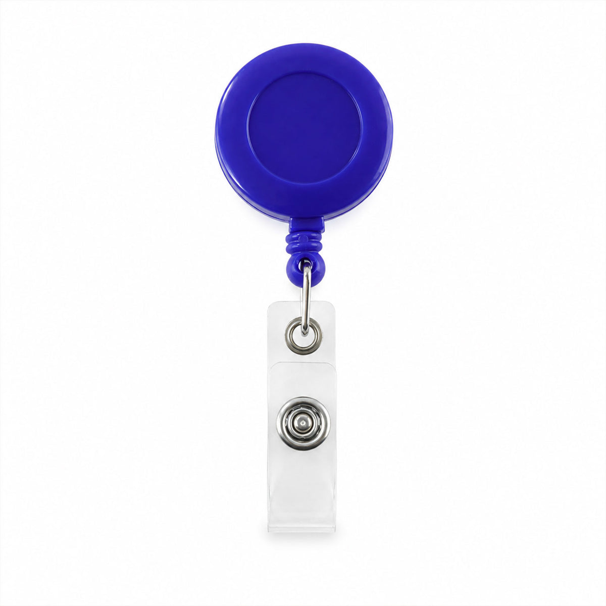 Retractable ID Badge Reel with Metal Belt Clip and Card Holder for Office (1 Pc)