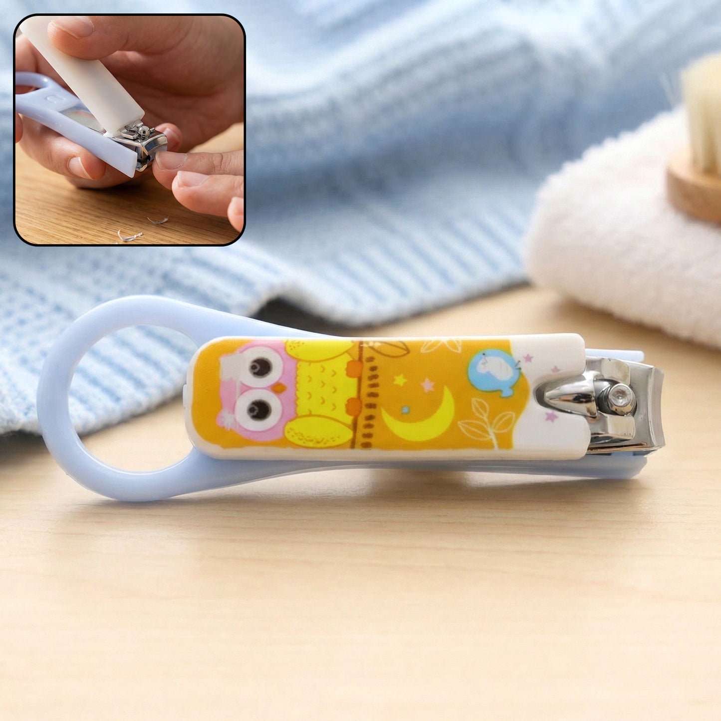 Cute Cartoon Owl Design Baby Nail Clipper (1 Pc)