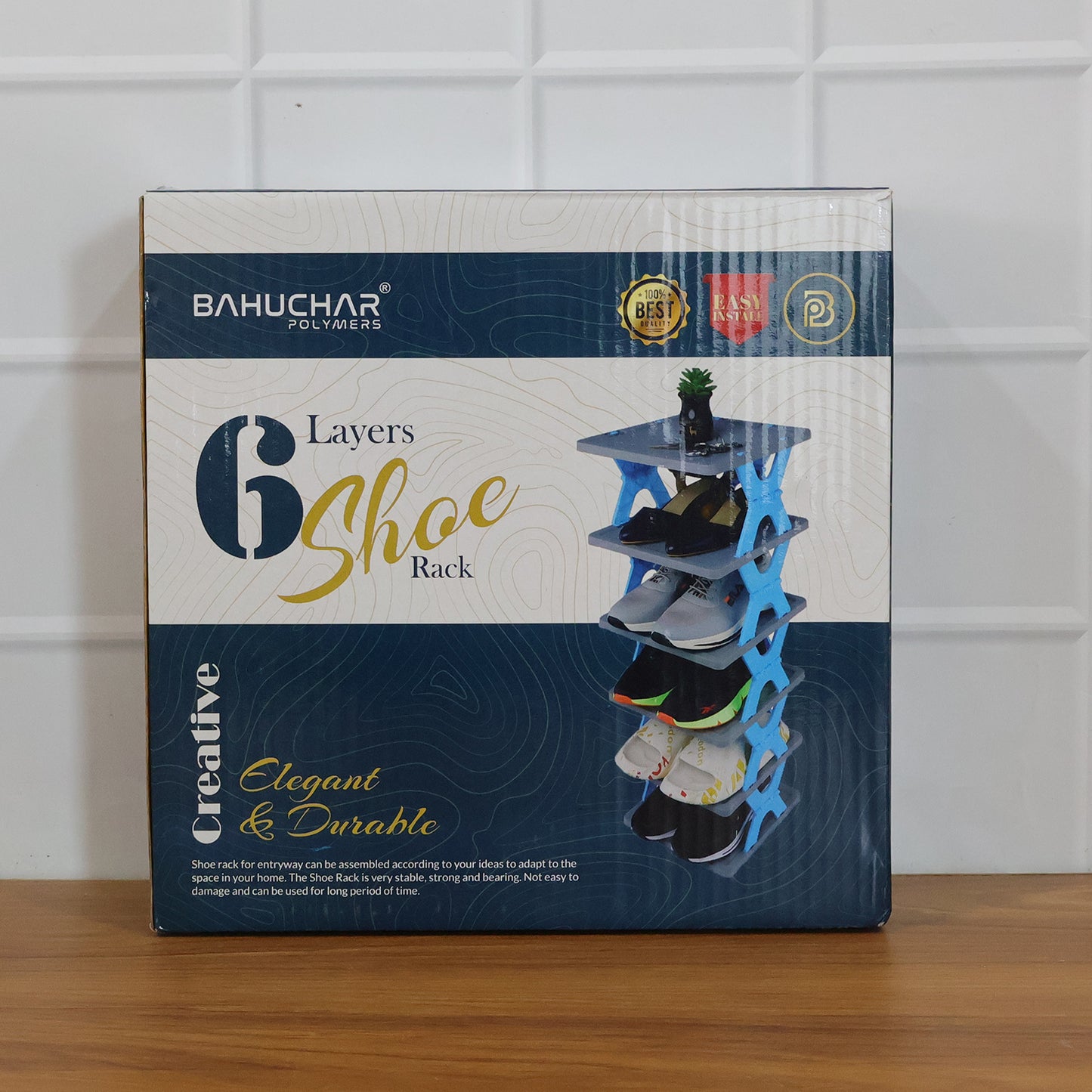 6 Layer Rectangle Shoe Rack Stand