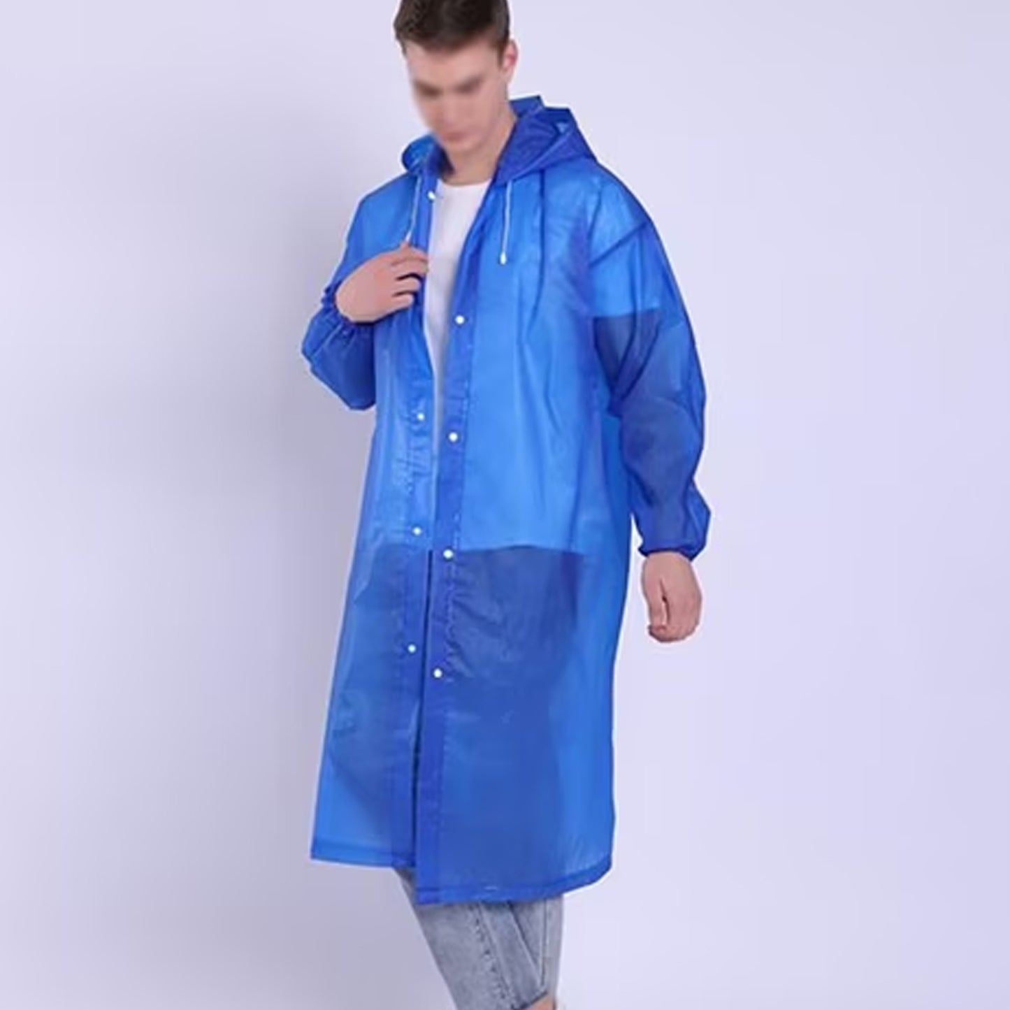Reusable waterproof raincoat