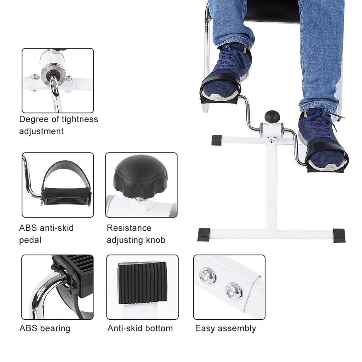 Mini Pedal Exerciser for Home Workout (1 Pc)
