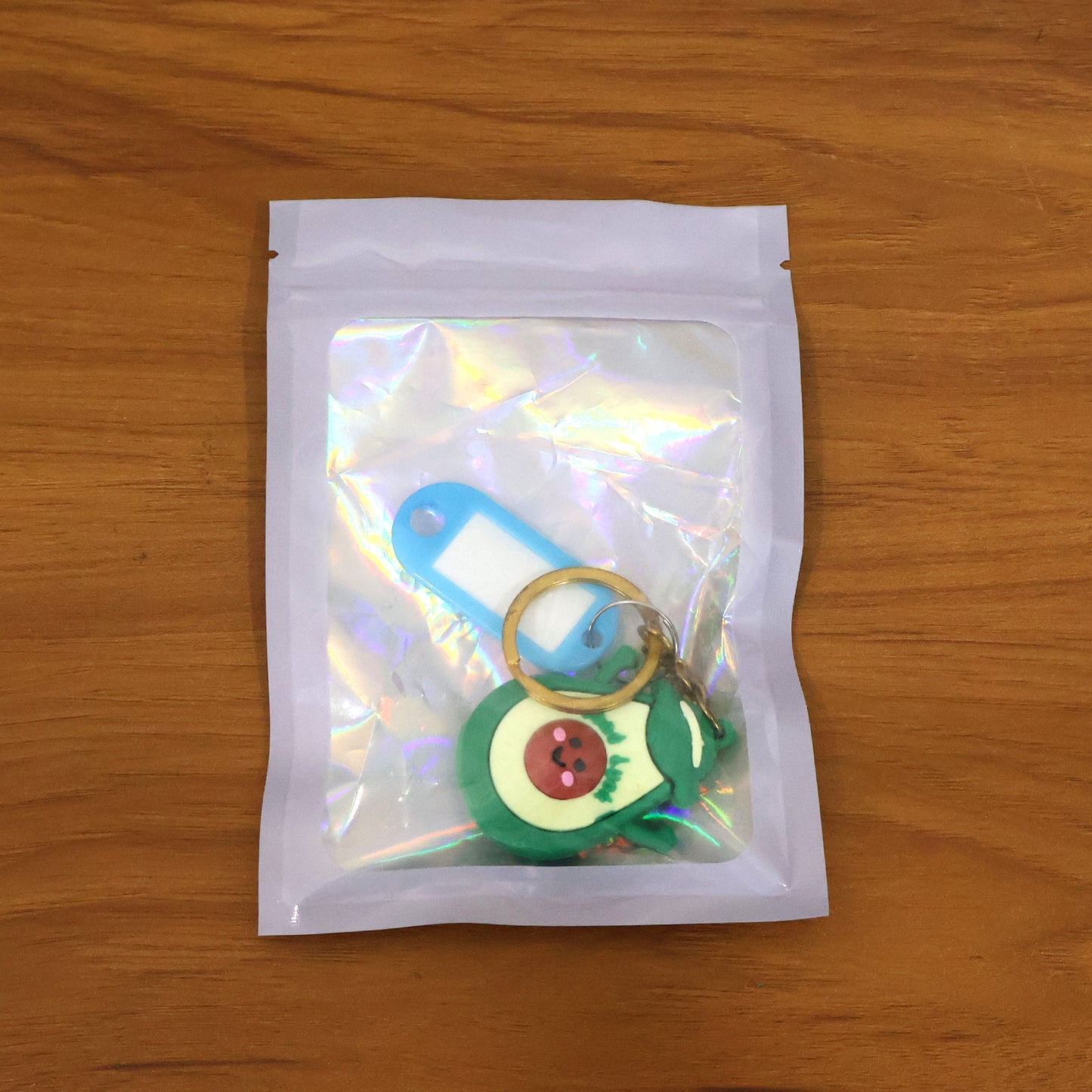 Cute Avocado Cartoon Character Decorative Keychain (1 Pc)