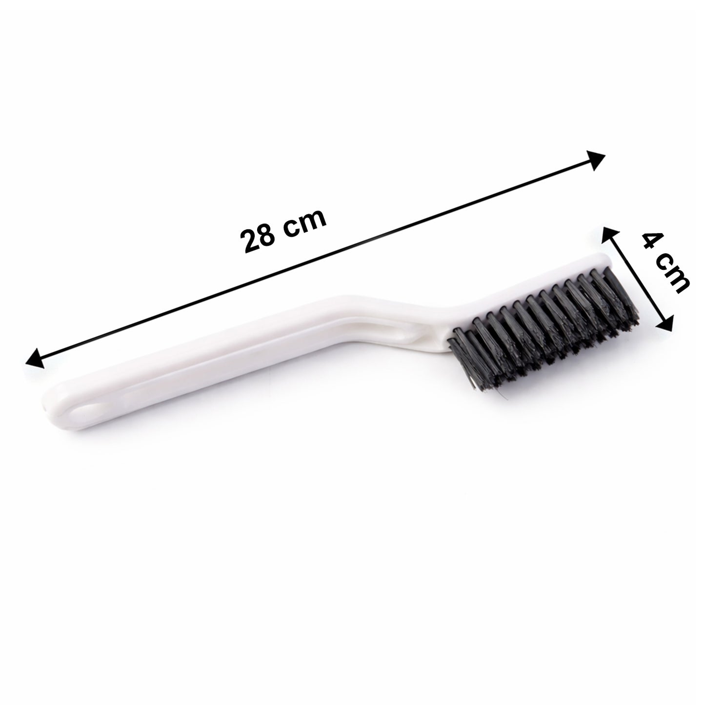 Heavy duty cleaning brush in use