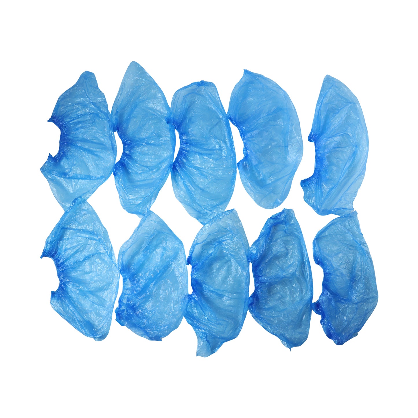 Pack of disposable plastic shoe covers 5 pairs
