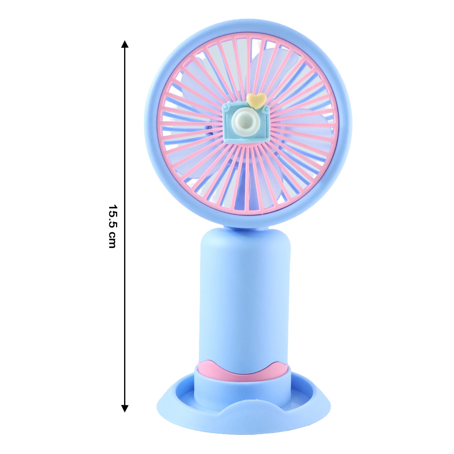 Dual-Use Rechargeable Mini Handheld & Table Fan (1 Pc)