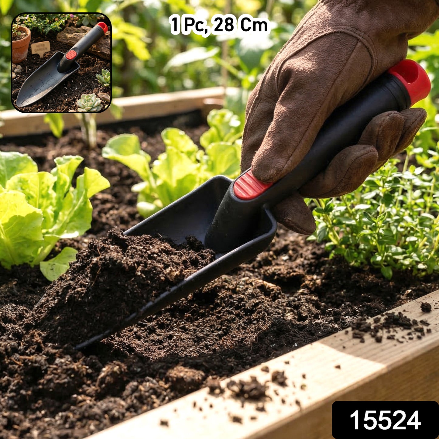 Ergonomic garden hand trowel for easy digging
