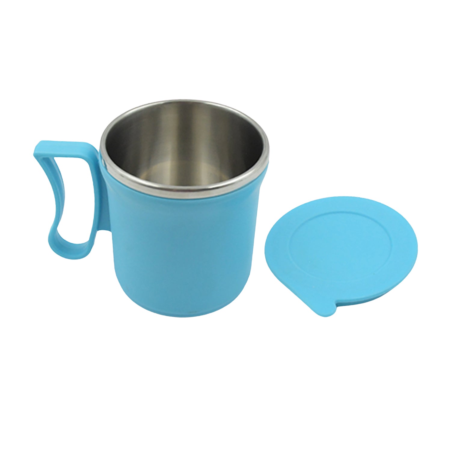 300ml स्टेनलेस स्टील मग: इंसुलेटेड, लीकप्रूफ ढक्कन, गर्म/ठंडा पेय (मिश्रित रंग)