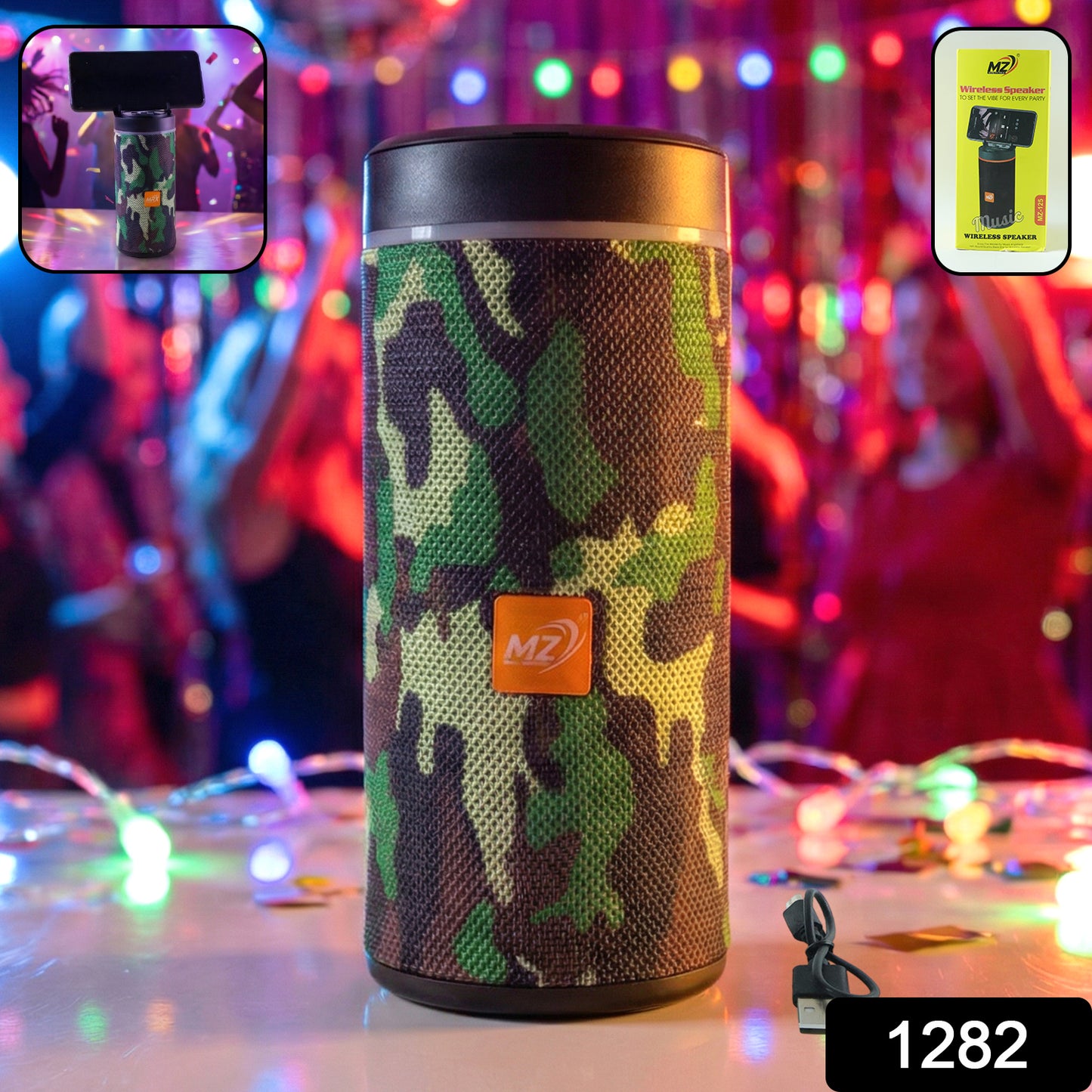 Portable Rechargeable Wireless Blootuth speaker (media player / Mix Color)