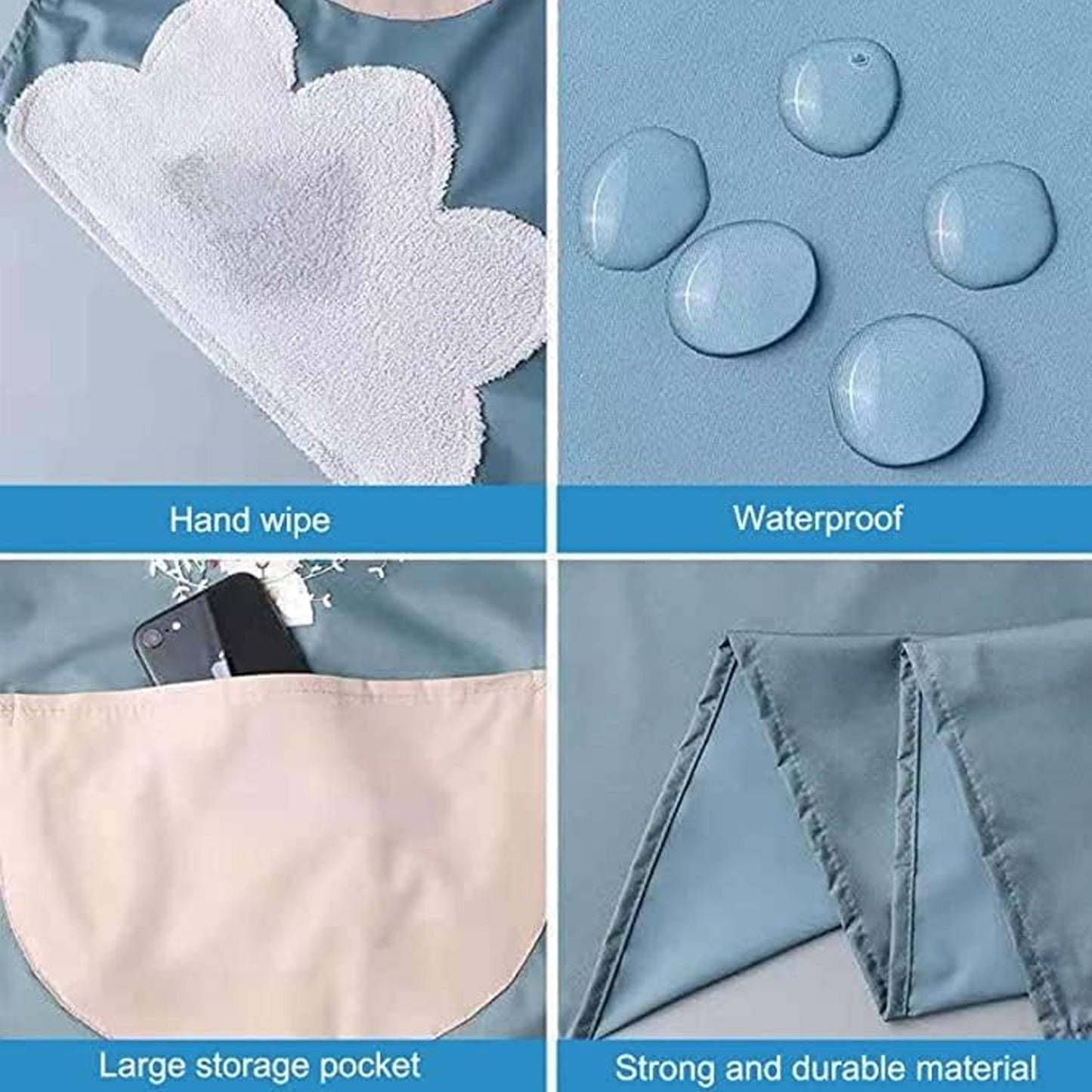 Multipurpose Kitchen Cooking Apron with Front Pocket (1 Pc)