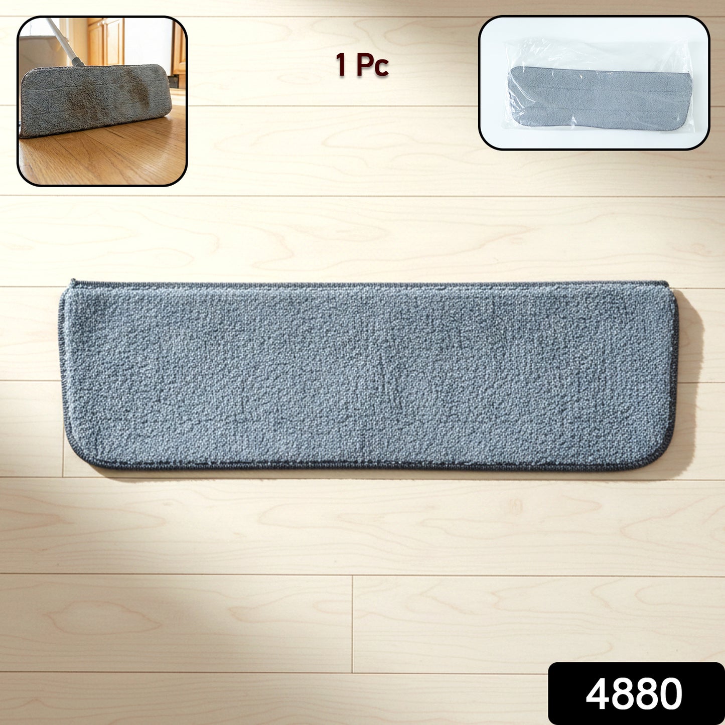 Flat mop replacement pad