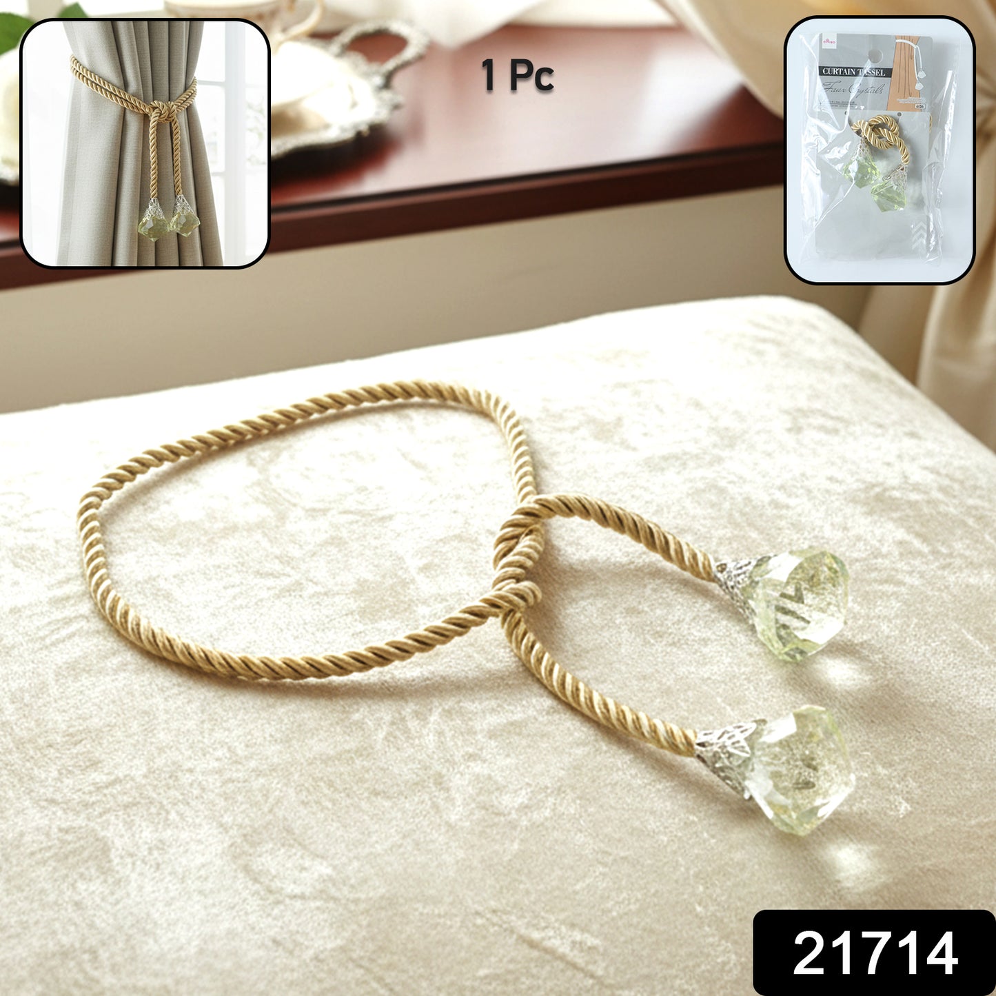 Luxury Decorative Curtain Tassel Tieback (1 Pc)