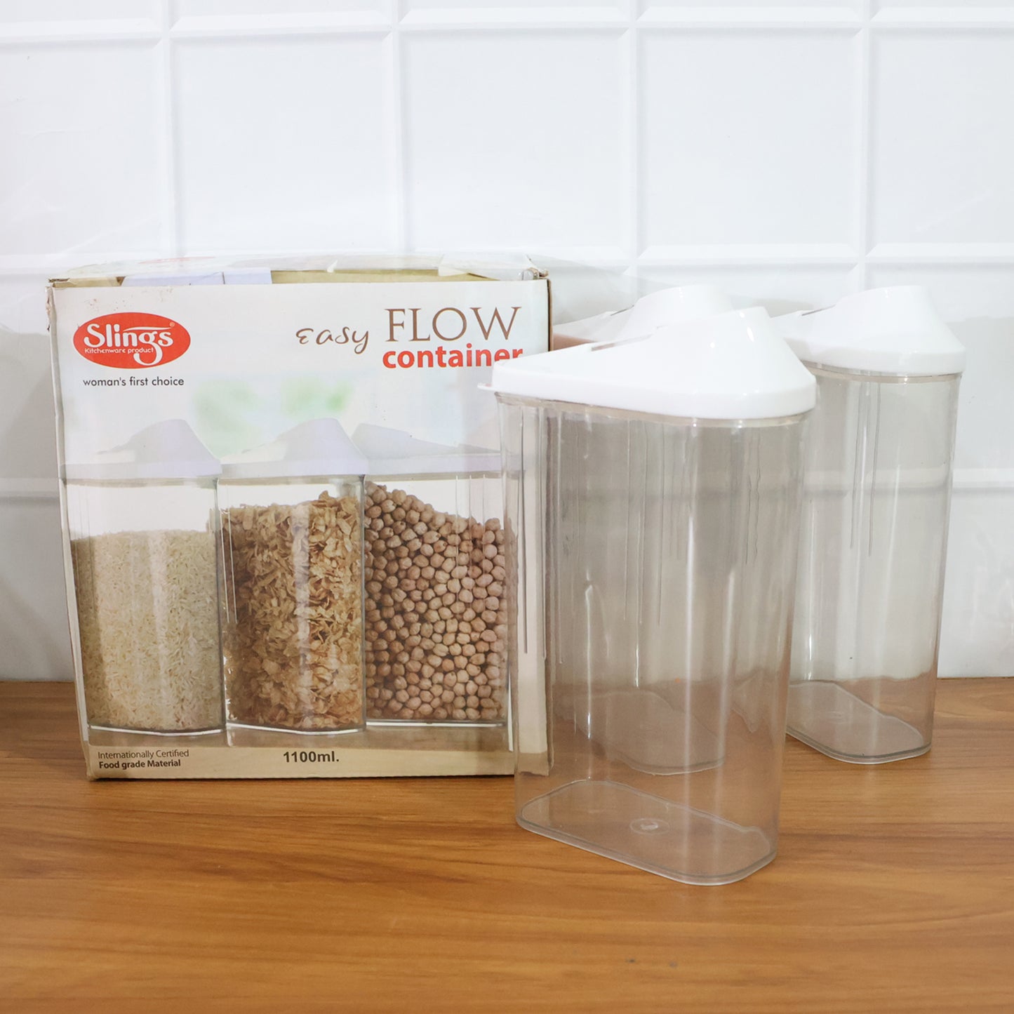 Easy Flow Airtight Storage Containers (3 Pc)