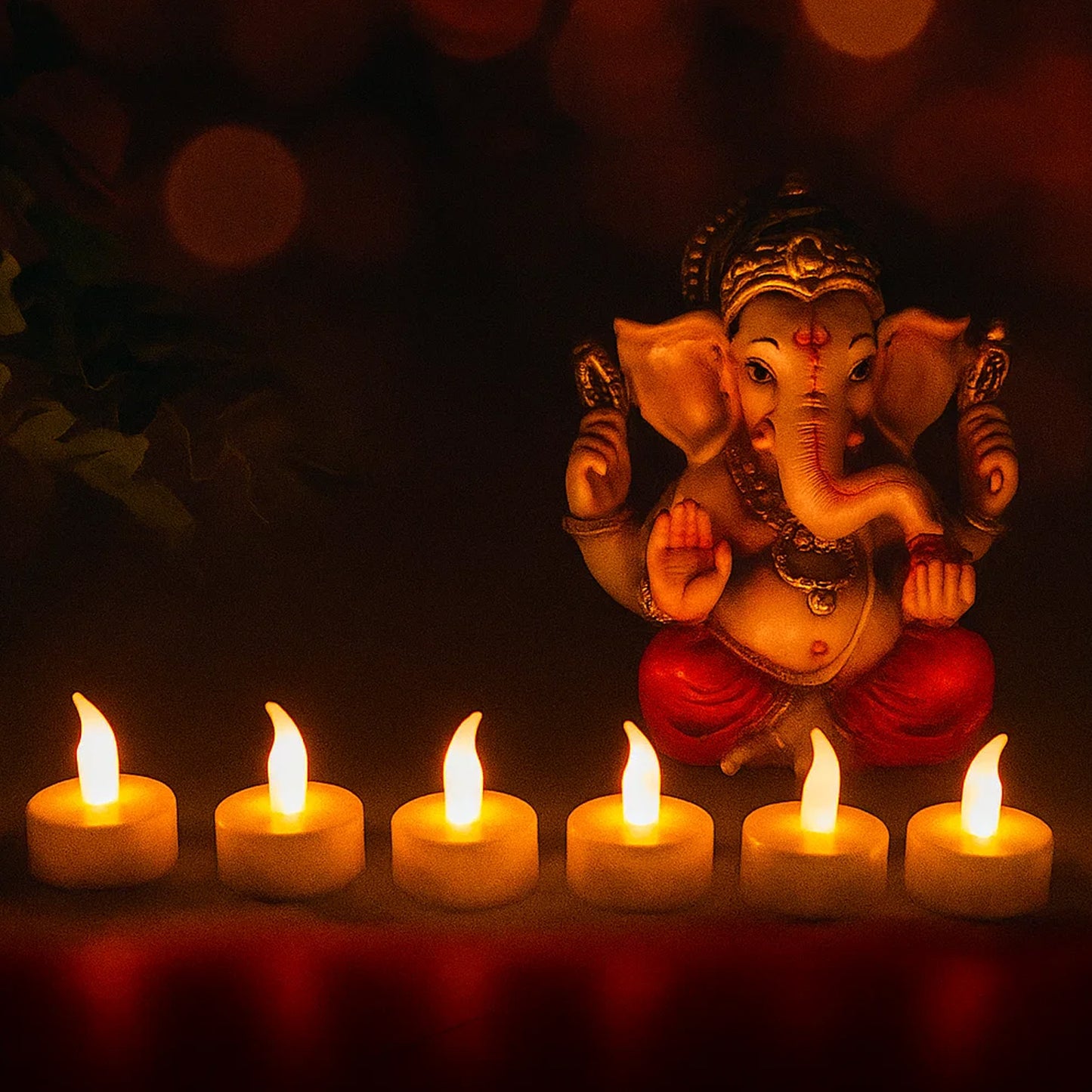 Premium 6 Piece LED Flameless Candle Light Set with Remote Control