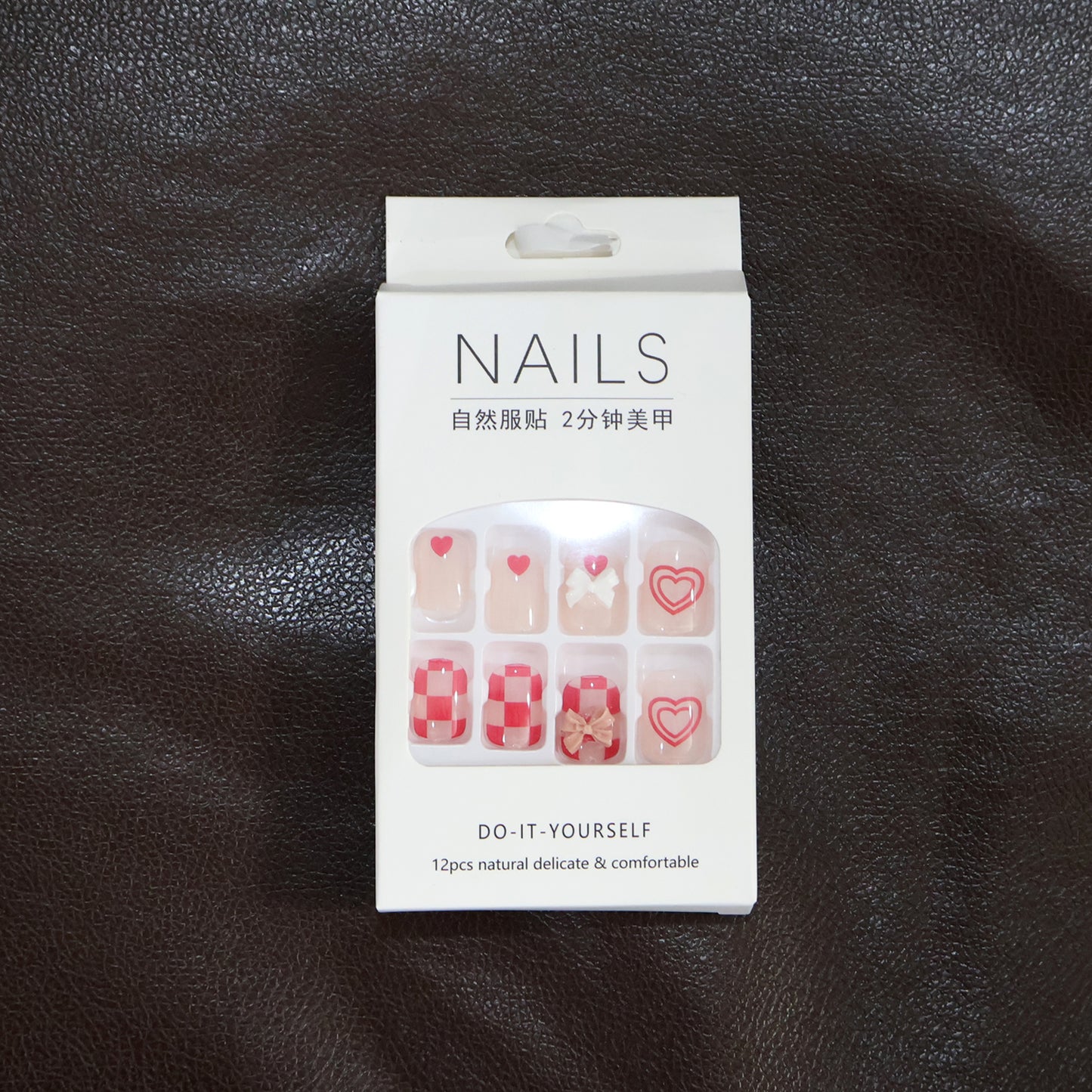 Premium Artificial False Nail Set with Mix Design - (Set)