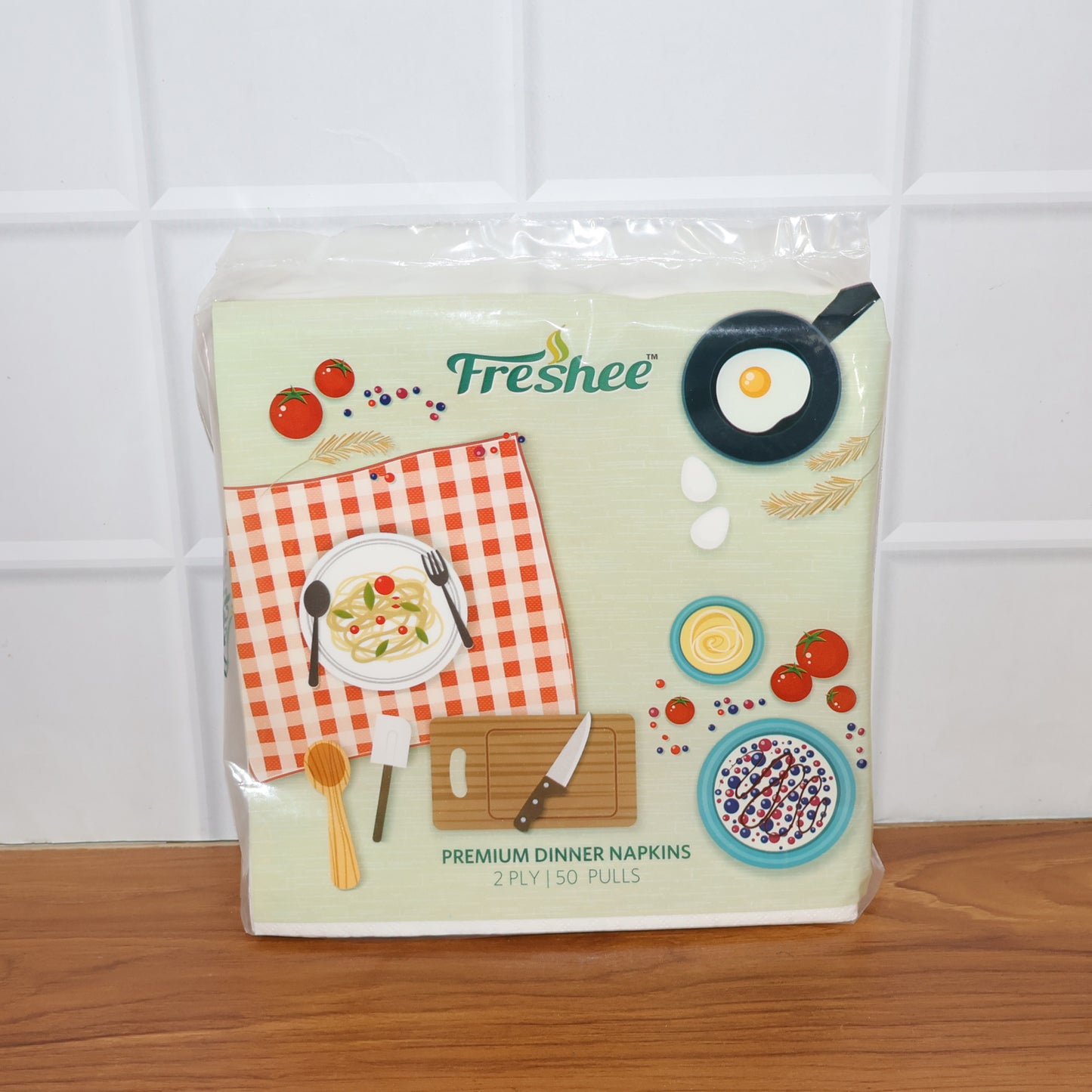 Freshee Premium Dinner Napkins — 50 Pc Pack (40 × 40 cm)