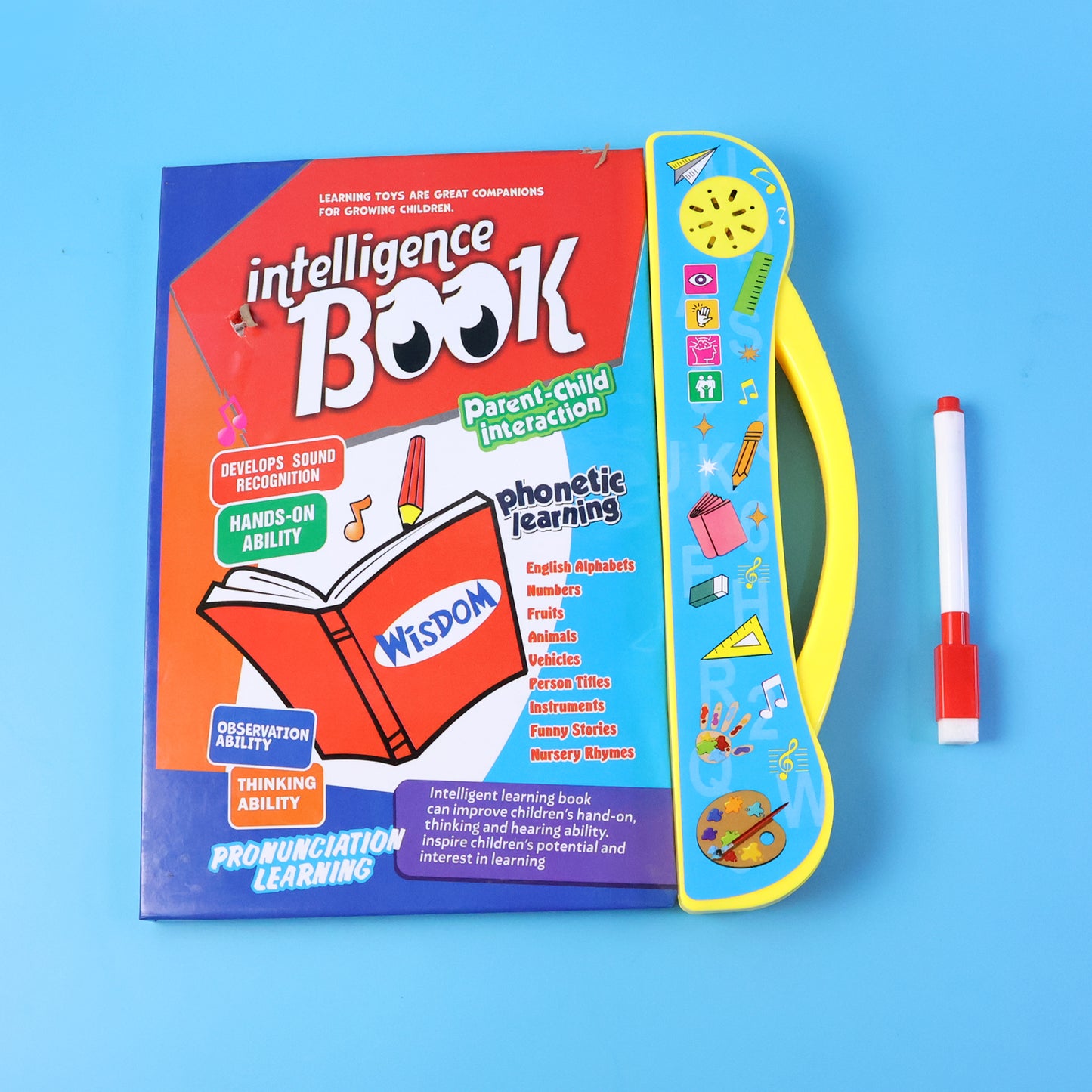 Musical Learning Study Book with Numbers, Letters