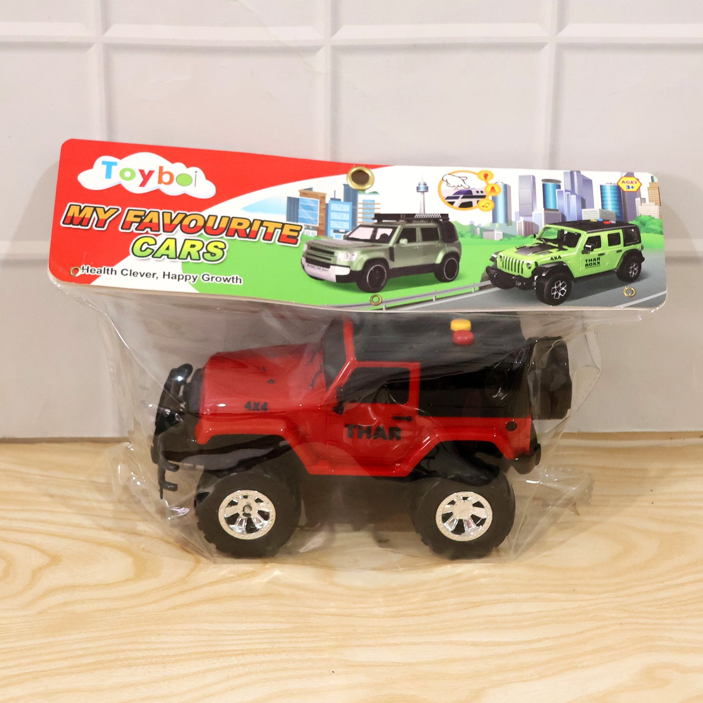 Kids Hunter Off-Road Friction Powered Toy Jeep with Light & Sound