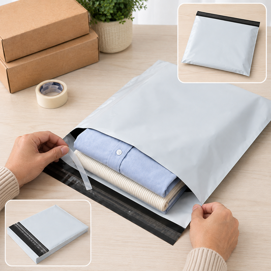 Tamper Proof Courier Bags – 14x16 Inch Pack of 100 | FERVENT